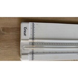 Cricut Portable Trimmer 12 Inch White Paper Cutter with 15 Inch Swing Out Arm